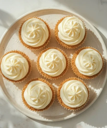 Cheesecakes with Buttercream Frosting