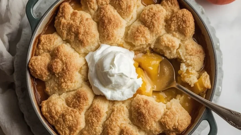Lazy Man's Peach Cobbler