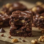 Mrs Fields Decadent Fudge Chocolate Walnut - recipe card