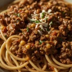 Olive Garden Bolognese - recipe card