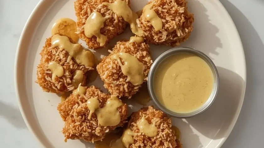 Rainforest Cafe Caribou Coconut Chicken With Honey Mustard Sauce